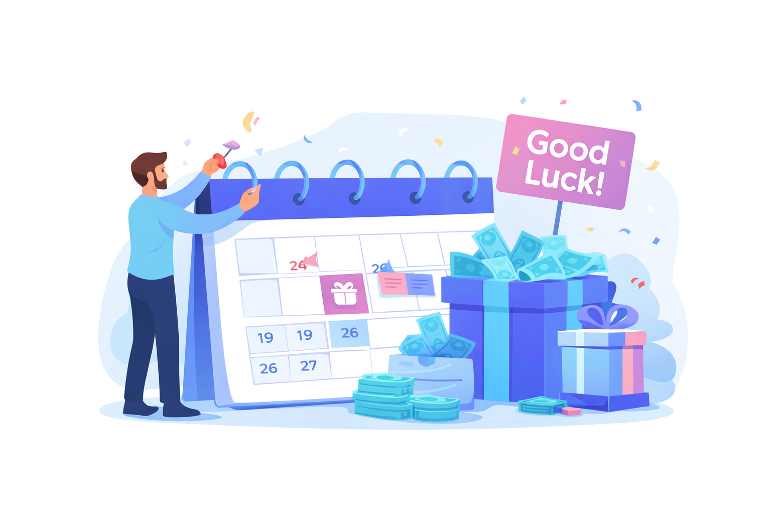 An example how to help to organize a gift fundrise and event for a company team member quitting his job